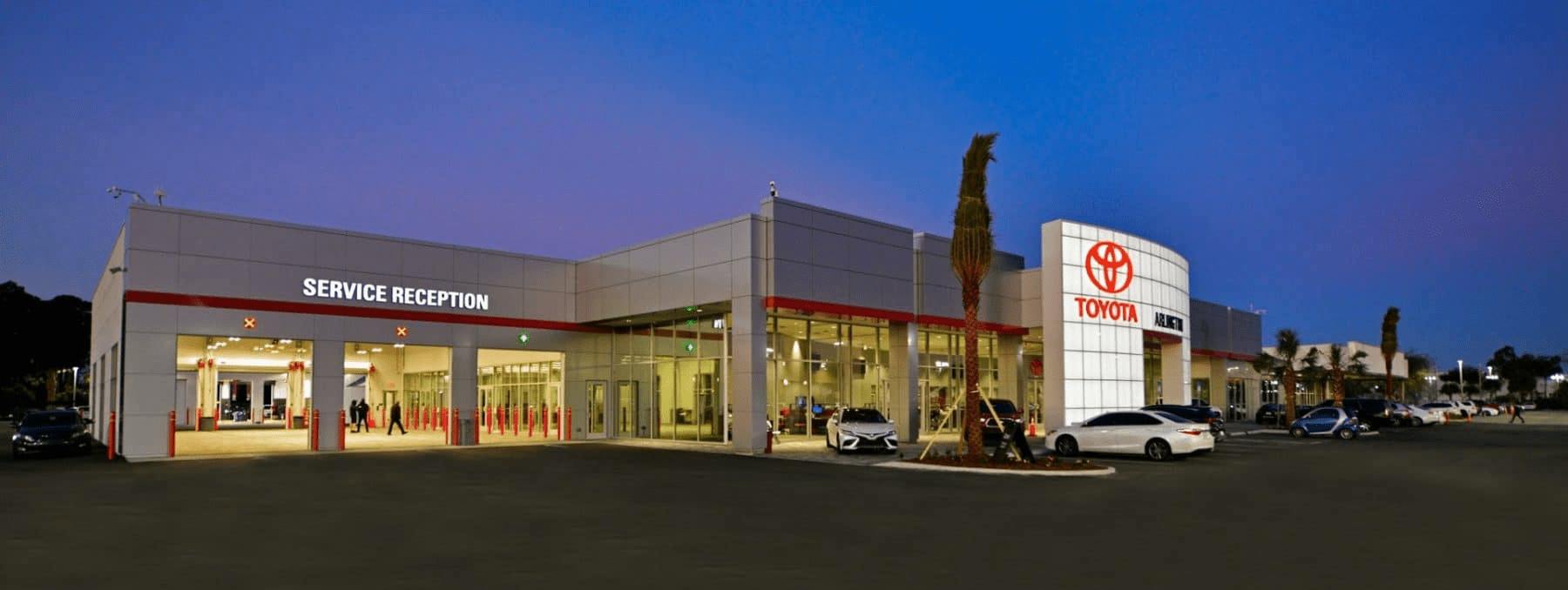 Toyota dealership showroom — neutral fallback