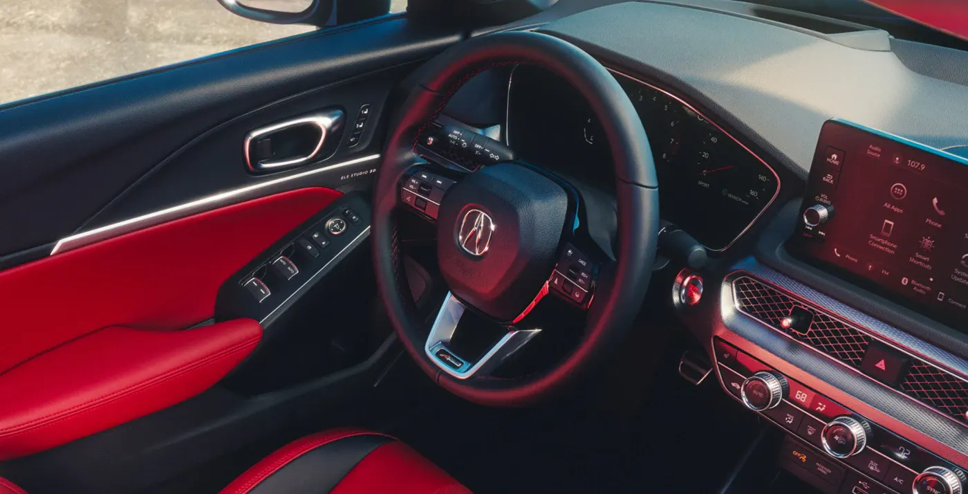 Acura Integra interior and front seating area